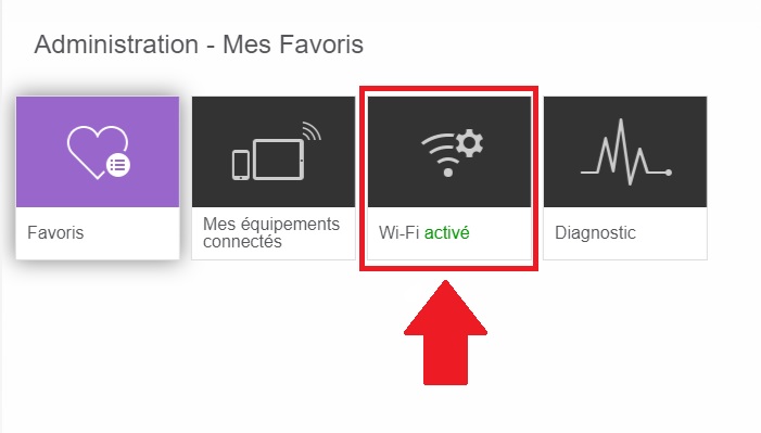 Page configuration WIFI