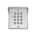 Lecteur digicode extérieur Evoya VS300 en acier inoxydable, installation en saillie avec visière de protection