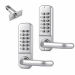 Poignée à code double EVOYA WS96 en aluminium brossé