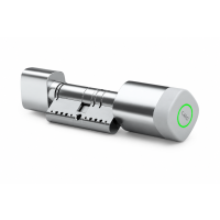Cylindre connecté EVOYA C3A — RFID, Bluetooth, clé de secours, IP66 — Blanc