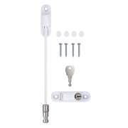 Entrebâilleur à câble et clé pour fenêtre ou porte-fenêtre