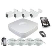 Kit NVR 4 caméras IP POE avec disque 1 To-NS-4C