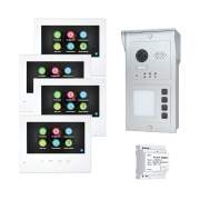 Portier vidéo 4 logements - EVOYA SA-604 BUS-SA604-B