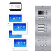 Portier vidéo à code 4 logements C604 BUS