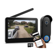 Visiophone sans fil avec écran Tactile 7 pouces 1080P - version Wifi compatible Tuya