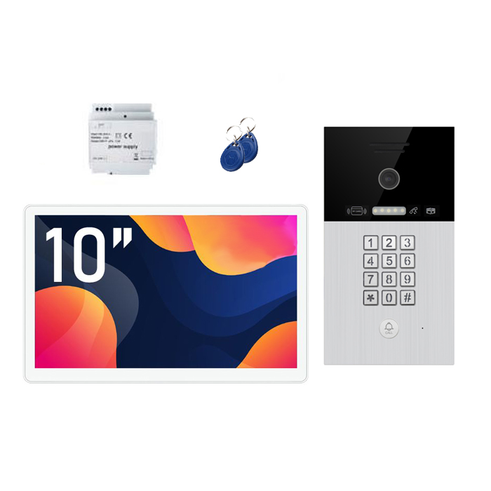 Visiophone à code et badge - Evoya WD601-B