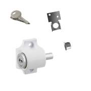 Verrou à cylindre avec pêne poussoir