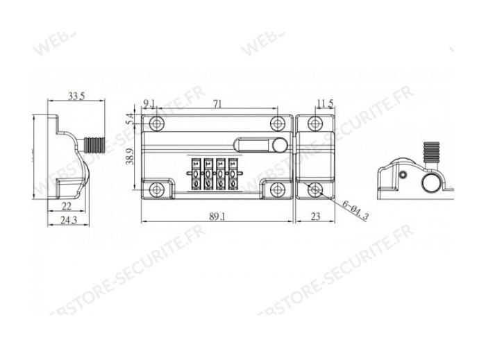 Dimensions loquet